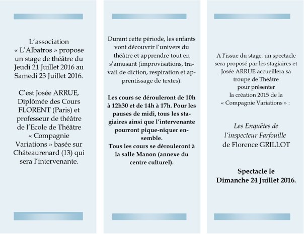 Plaquette intérieure